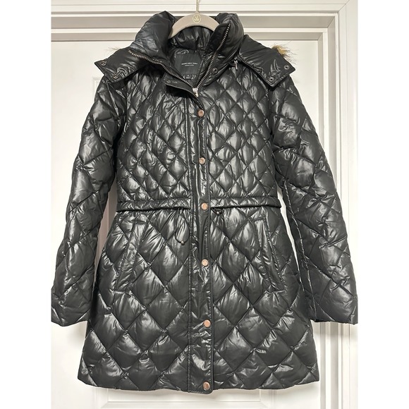 Marc New York Andrew Marc, Women's Diamond Quilted Black Puffer Coat, Size Small - Picture 1 of 12